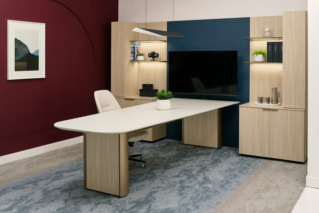 Enwork_NeoCon_Universal Video Sharing_Camber_Buff Elm Champagne Bronze_061926