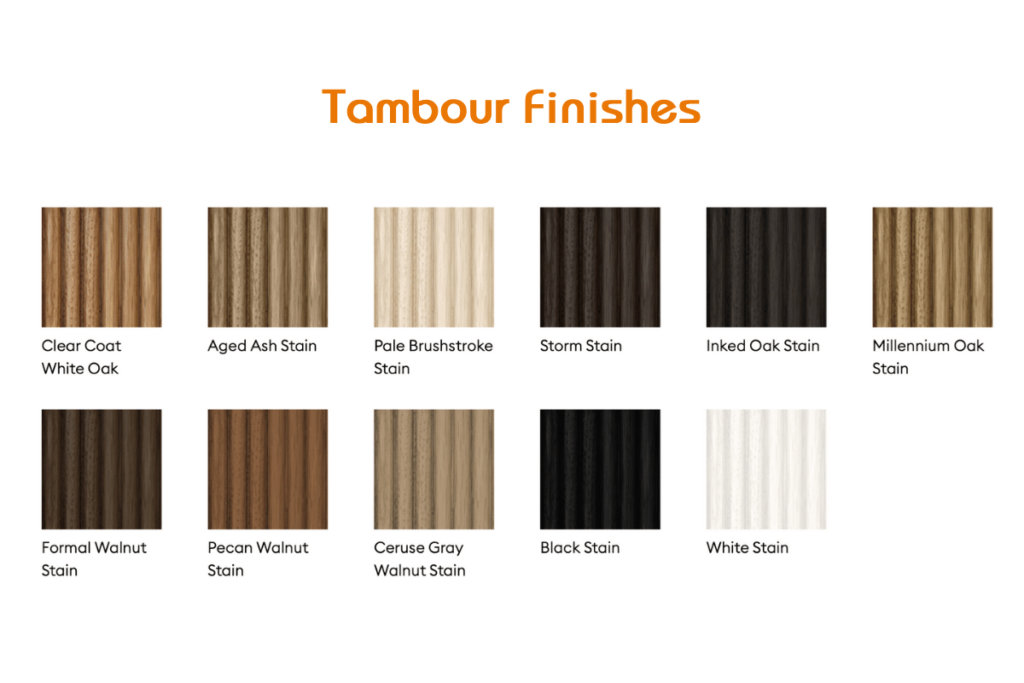 Enwork Tambour Finishes